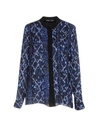 Proenza Schouler Patterned Shirts & Blouses In Dark Blue