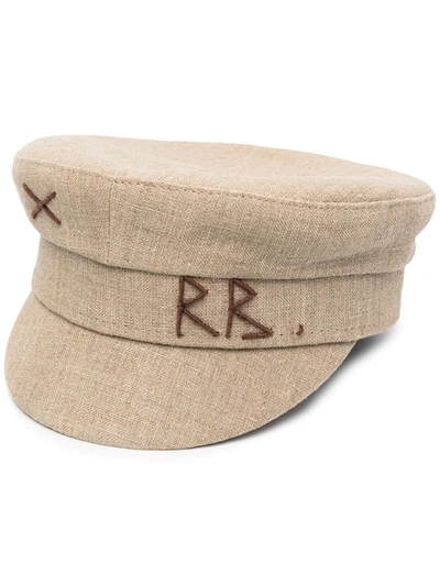 Ruslan Baginskiy Contrast-stitch Hat In Beige