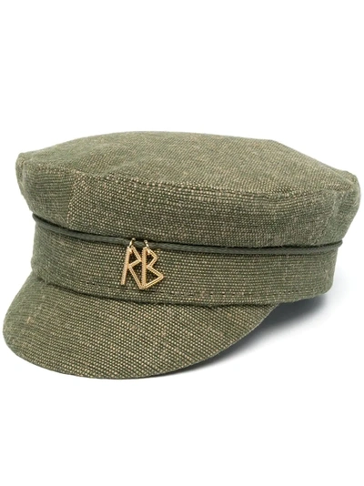Ruslan Baginskiy Logo-plaque Baker Boy Hat In Green
