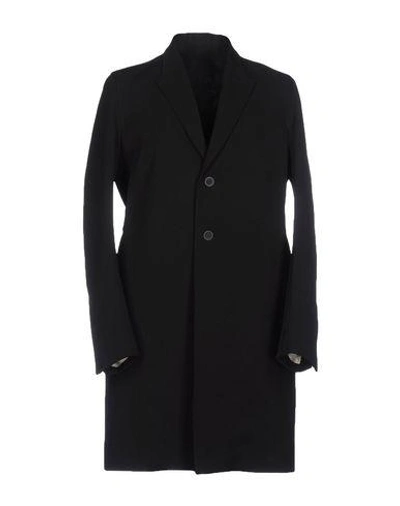 Rick Owens Coats In Black