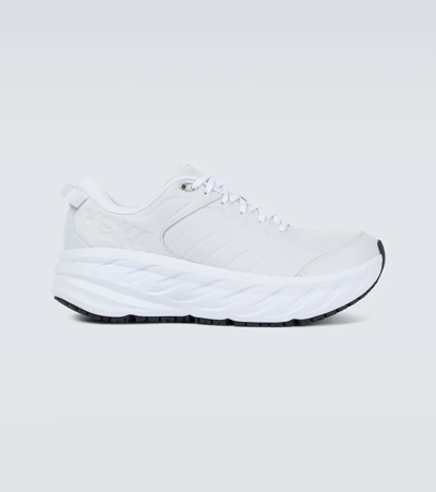 Hoka One One Bondi Sr Water Resistant Sneaker In White