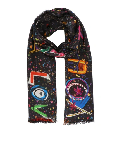 Faliero Sarti Travelling Multioolor Scarf In Multicolour