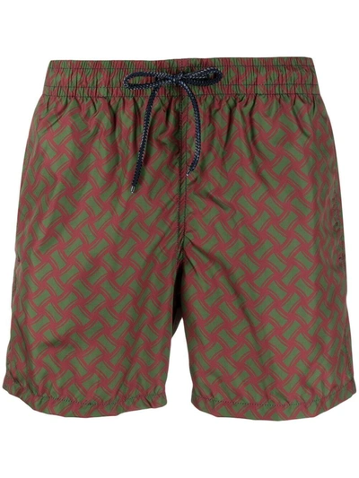 Drumohr Geometric-print Swim Shorts In Multicolore