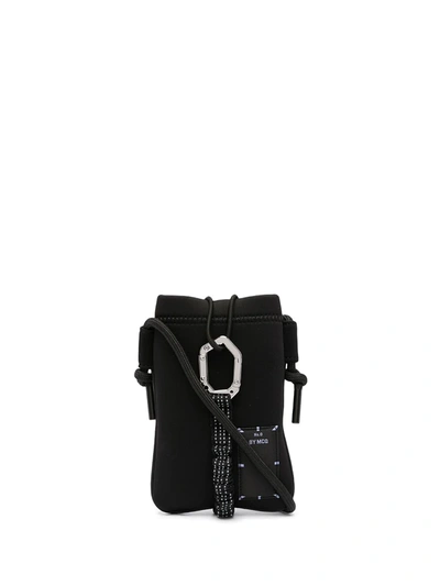 Mcq By Alexander Mcqueen Black Neoprene Hyper Phone Holder Bag In 1000 Black