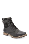 Reserved Footwear Lace-up Mid Boot In Black