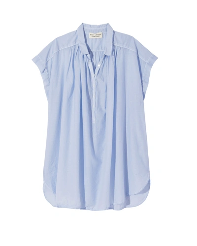 Nili Lotan Normandy Blouse In Cambridge Blue