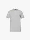 Polo Ralph Lauren Slim-fit Cotton-pique Polo Shirt In Andover Heather