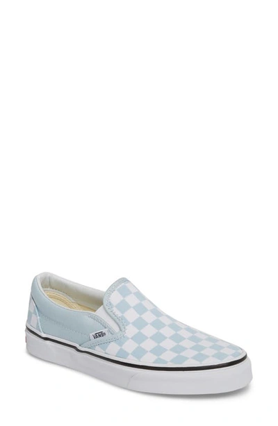 Vans Retro Checkerboard Slip-on Canvas Sneaker In Blue Multi
