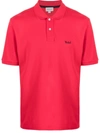 Woolrich Logo-embroidered Polo Shirt In Red
