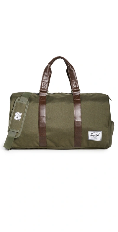 Herschel Supply Co Novel Duffle Bag In Ivy Green/chicory Coffee