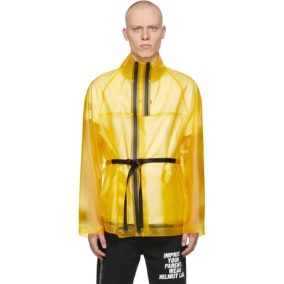 Helmut Lang Tech Semi-sheer Jacket In Yellow