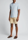 Vince Griffith Lightweight Slim Fit Chino Shorts In Stone Khaki