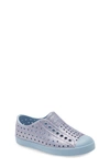 Native Shoes Kids' Jefferson Bling Glitter Slip-on Vegan Sneaker In Blue