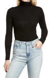 Ag Chels Ribbed Turtleneck Sweater In True Black