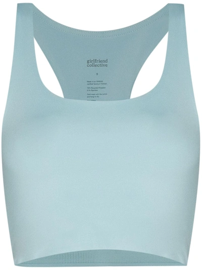 Girlfriend Collective Tommy Recycled-fibre Medium-impact Sports Bra In Sky