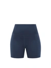Girlfriend Collective High-rise Recycled-fibre Running Shorts In Midnight