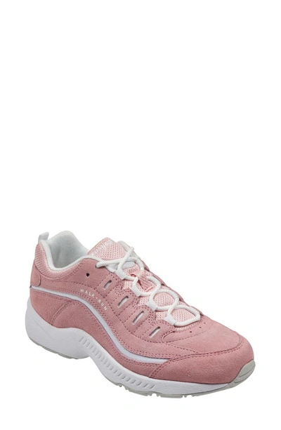 Easy Spirit Romy Sneakers In Coral Blush/ White