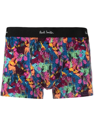 Paul Smith Desert-print Stretch-cotton Boxers In Neutral