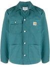 Carhartt Michigan Logo-patch Shirt Jacket In Blue