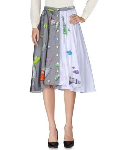 Olympia Le-tan 3/4 Length Skirts In Grey