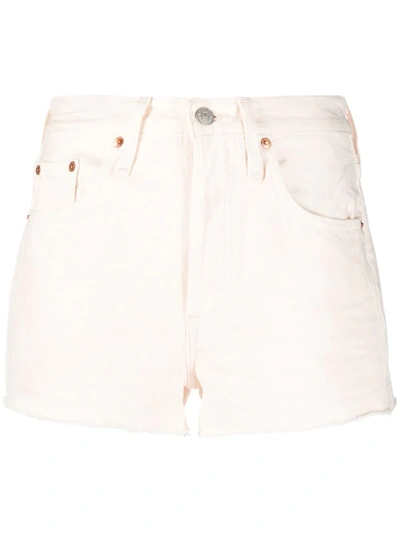 Levi's 501 High-waist Denim Shorts In Neutrals