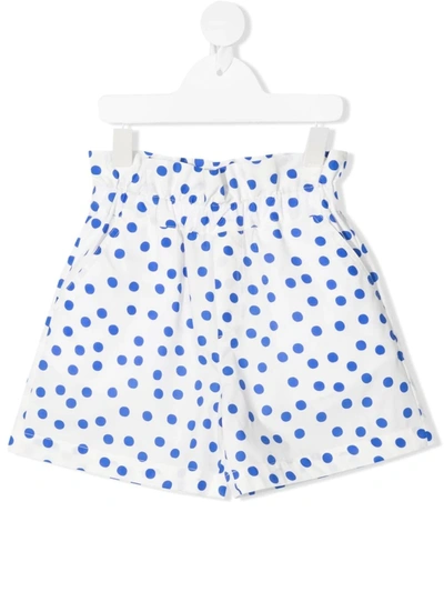 Philosophy Di Lorenzo Serafini Teen Polka Dot-print Flared Shorts In Unico