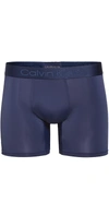 Calvin Klein Underwear Moisture Wicking Boxer Briefs In Dark Blue