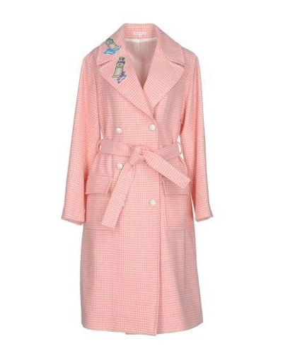Olympia Le-tan Coat In Pink