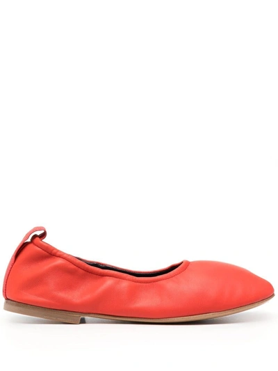 Lanvin Round-toe Ballerina Shoes In Red