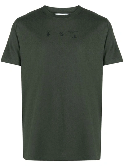 Off-white Off White T-shirt In Rosin Green