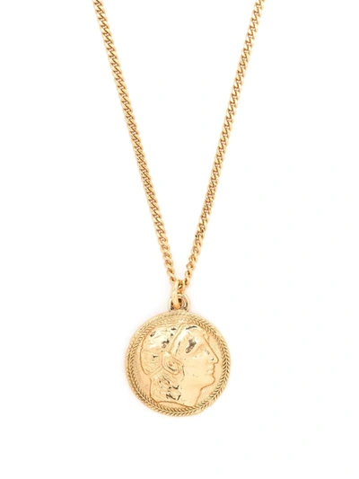 Emanuele Bicocchi Coin-pendant Necklace In Gold