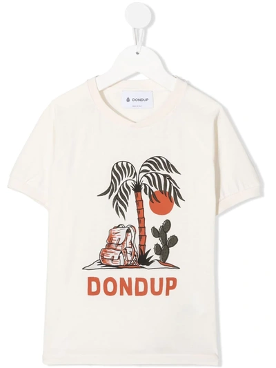 Dondup Teen Graphic-print T-shirt In Unico