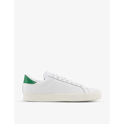 Adidas Originals Rod Laver Vintage Leather And Mesh Trainers In White |  ModeSens