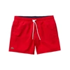 Lacoste Recycled Polyester Swim Trunks In Red