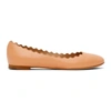 Chloé Women's Leather Ballet Flats Ballerinas   Lauren In Orange
