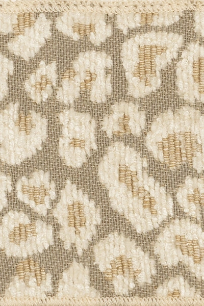 Linum Home Spots Embellished Washcloth In Cream
