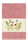 Linum Home Serenity Embellished Hand Towel In Tea Rose