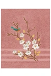 Linum Home Spring Time Embellished Bath Towel In Tea Rose