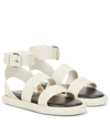 Proenza Schouler Women's Pipe Leather Sandals In White,black