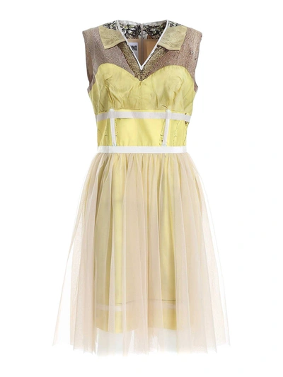 Moschino Inside Out Trompe-l'œil Dress In Yellow