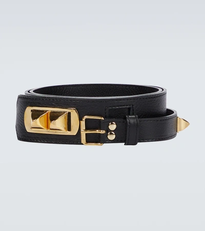 Undercover Studded Leather Belt In Black