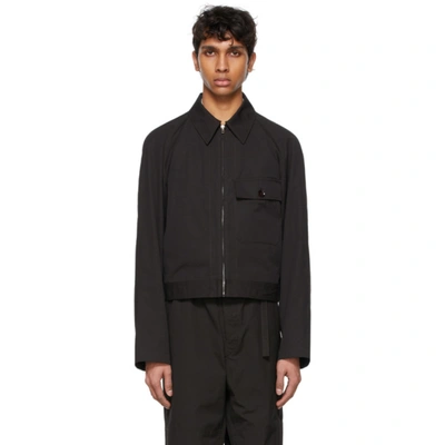 Lemaire Black Military Blouson Jacket In Schwarz | ModeSens