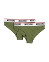 Moschino Briefs In Military Green