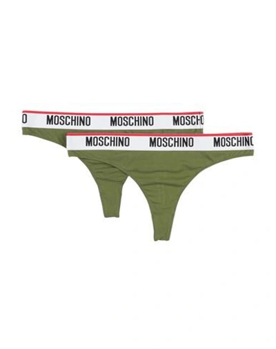 Moschino G-strings In Military Green