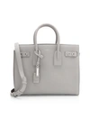 Saint Laurent Small Soft Sac De Jour Leather Satchel In Grey