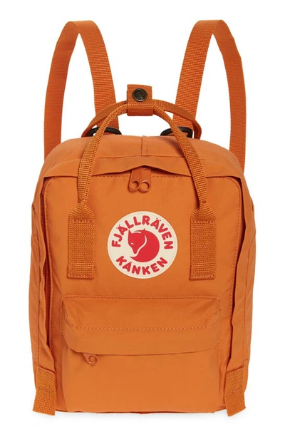 Fjall Raven Kanken Mini Burnt Orange Backpack 23561-160 In Spicy Orange