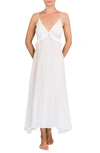 Everyday Ritual Ruffle Empire Waist Nightgown In White