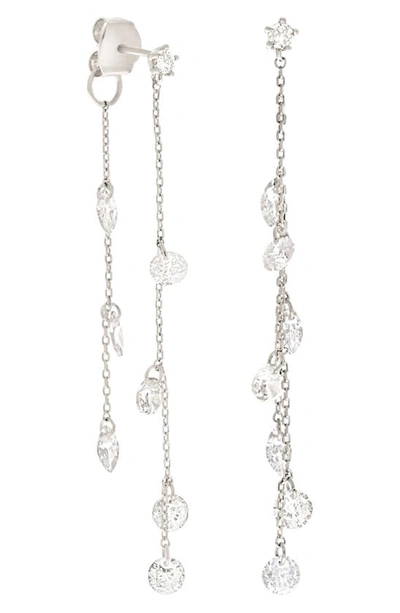 Girls Crew Dewdrop Earrings In Silver-tone