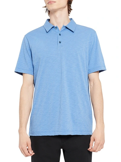 Theory Cosmo Regular-fit Polo Shirt In Skyline