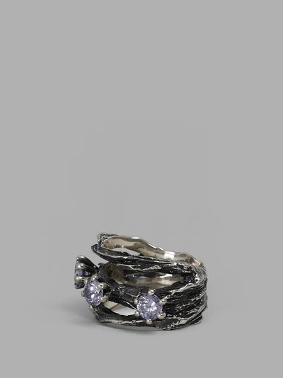 Voodoo Jewels Women's Silver Little Karakum Ring With Semiprecious Stones